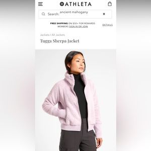 Athleta Tugga Sherpa Jacket Medium